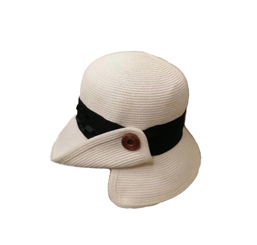高品質定制設計防曬防曬遮陽草桶帽子夏季女裝闊邊帽